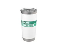 Théologie réformée Christ Alone Design Solus Christus Gobelet isotherme en acier inoxydable double paroi