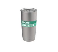 Théologie réformée Christ Alone Design Solus Christus Gobelet isotherme en acier inoxydable double paroi