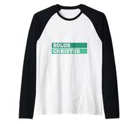 Théologie réformée Christ Alone Design Solus Christus Manche Raglan