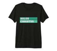 Théologie réformée Christ Alone Design Solus Christus T-Shirt Haut de Gamme