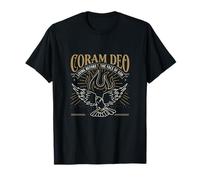 Théologie réformée Coram Deo Christian Fire Dove Faith Design T-Shirt