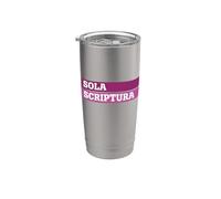 Théologie réformée Écriture seule Design Sola Scriptura Art Gobelet isotherme en acier inoxydable double paroi