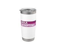 Théologie réformée Écriture seule Design Sola Scriptura Art Gobelet isotherme en acier inoxydable double paroi