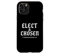 Théologie réformée élue et élue chrétienne Verset biblique Coque pour iPhone 11 Pro