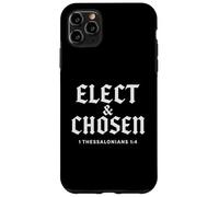 Théologie réformée élue et élue chrétienne Verset biblique Coque pour iPhone 11 Pro Max
