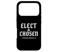 Théologie réformée élue et élue chrétienne Verset biblique Coque pour iPhone 17 Pro