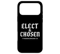 Théologie réformée élue et élue chrétienne Verset biblique Coque pour iPhone 17 Pro Max