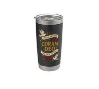 Théologie réformée : Living Coram Deo by Faith and Grace Alone Gobelet isotherme en acier inoxydable double paroi