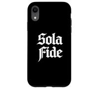 Théologie réformée Sola Fide Faith Alone Design chrétien Coque pour iPhone XR