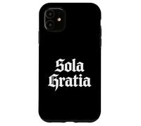 Théologie réformée Sola Gratia Calviniste Chrétien Design Coque pour iPhone 11