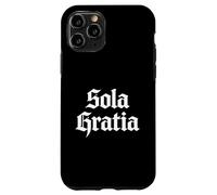 Théologie réformée Sola Gratia Calviniste Chrétien Design Coque pour iPhone 11 Pro