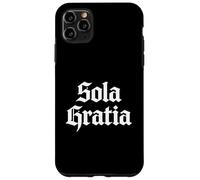 Théologie réformée Sola Gratia Calviniste Chrétien Design Coque pour iPhone 11 Pro Max