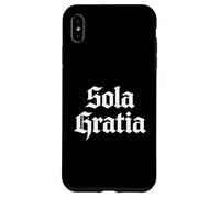 Théologie réformée Sola Gratia Calviniste Chrétien Design Coque pour iPhone XS Max
