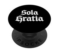 Théologie réformée Sola Gratia Calviniste Chrétien Design PopSockets PopGrip Adhésif