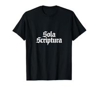 Théologie réformée Sola Scriptura Bible Authority Design T-Shirt Graphique avec Valeur
