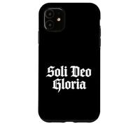 Théologie réformée Soli Deo Gloria Art chrétien Coque pour iPhone 11