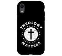 Theology Matters Croix de Jésus Philosophe moderne Coque pour iPhone XR
