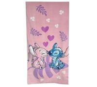 Theonoi Disney Lilo et Stitch Serviette de bain pour enfant - Serviette de plage - Serviette de douche - 70 x 140 cm - 100 % coton - Pour fille - Certifié Öko-Tex Standard