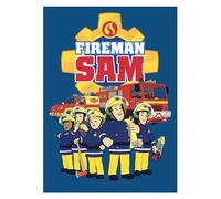 Theonoi Plaid en microfibre pour enfants - Couverture en polaire douce et confortable - Idéal comme cadeau (Sam le pompier)