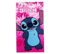 Theonoi Serviette de sauna, serviette de plage, serviette de bain, serviette de bain, 70 x 140 cm, cadeau pour garçon en microfibre (Stitch rose)