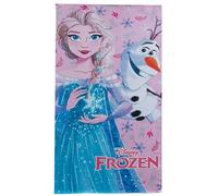 Theonoi - Serviette pour enfant, pour filles et garçons - Serviette de bain, de plage et de douche - 100% coton - 70 x 140 cm (La Reine des Neiges Olaf)