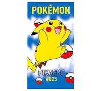 Theonoi Serviette de sauna, serviette de plage, serviette de bain, serviette de bain, 70 x 140 cm, cadeau pour garçon en microfibre (Pokémon)
