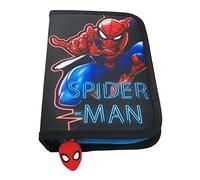 Theonoi Trousse à Crayons 2 Compartiments - Double Plan - Cadeau pour Fille Spiderman