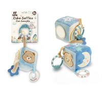Théorème, GOGO Cube 11x11 Doux Sensoriel Nouveau-né avec ours et dentition - Jeux 0-12 mois, Boule sensorielle, Jeu Petite enfance, Cadeau Naissance Bébé