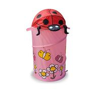 Théorème - Panier de Rangement pour Jouets, Pop Up Pliable, Hauteur de 90 cm, diamètre de 44 cm Coccinelle - Floral