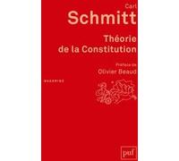 Théorie de la Constitution Carl Schmitt (Auteur)