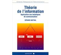 Théorie de l'information - Application aux techniques de communication