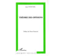 Jean Stoetzel – Théorie des opinions – L'Harmattan – Broché