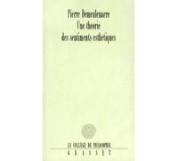 Théorie des sentiments esthétiques