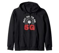 Théorie du Complot 5 GHz - Dites Non à la 5G Design Vieilli Sweat à Capuche