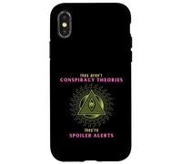 Théorie du Complot politiquement incorrecte Spoiler Alert Satire Coque pour iPhone X/XS