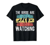 Théorie du Complot The Birds are Watching Bird T-Shirt Graphique avec Valeur