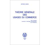 théorie générale des usages du commerce