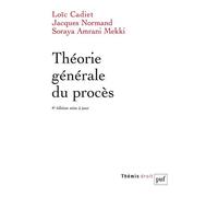 Théorie générale du procès - Loïc Cadiet - Puf - broché - Etude