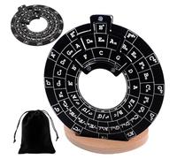 Théorie musicale de guitare - Outil d'apprentissage professionnel et durable pour le de quintes avec support fourni, roue de guide rapide facile à lire | Accessoire indispensable pour la