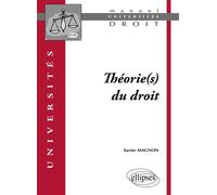 Théorie(s) du Droit - Xavier Magnon - Ellipses - broché - Etude