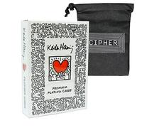 Theory Lot de 11 cartes à jouer Keith Haring avec sac de rangement inclus