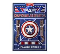 theory11 Cartes à jouer Captain America, cartes de qualité supérieure, index standard de taille de poker, cartes de luxe