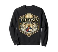Theosis Deification by Grace Christian Orthodoxe Jésus Christ Sweatshirt