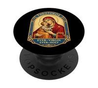 Theotokos Ever-Virgin Ever-Holy Christian Orthodoxe Marie Dieu PopSockets PopGrip Adhésif