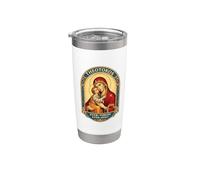 Theotokos Ever-Virgin Ever-Holy Christian Orthodoxe Marie Gobelet isotherme en acier inoxydable double paroi