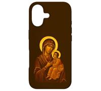 Theotokos Mère de Dieu Vierge Marie avec Enfant Jésus Art Coque pour iPhone 17