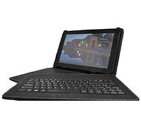 Theoutlettablet® Étui avec clavier amovible en espagnol Type-C (avec lettre Ñ) compatible avec tablette Cubot Tab 10 10,1" Noir