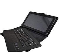 Theoutlettablet® Étui avec clavier Bluetooth amovible compatible avec tablette ZTE Blade X10 Pro 10,1" Noir