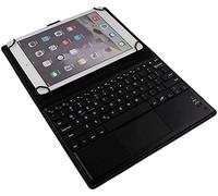 Theoutlettablet® Étui avec clavier Bluetooth et touchpad Compatible avec tablette Cubot Tab 10 10,1" Couleur noire (comprend l'ongle)