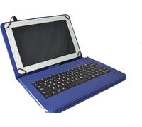 theoutlettablet® Étui clavier amovible espagnol Comprend la Ñ Type-C Compatible Tablette Lenovo Erazer M10 M20 - Tab M11 - Xiaoxin Pad et Pad Plus - M10 M10 Plus - Pad Studio Bleu